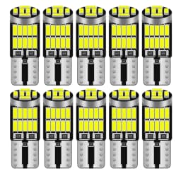 2/6/10 Pcs T10 W5W 194 501 Led Canbus No Error Car Interior Light T10 26 SMD 4014 Chip Pure White Instrument Lights