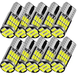2/6/10 Pcs T10 W5W 194 501 Led Canbus No Error Car Interior Light T10 26 SMD 4014 Chip Pure White Instrument Lights