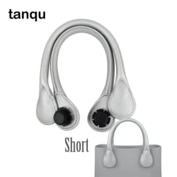 TANQU New Short PU Faux Leather Handle for Obag Colourful Handle for Classic O Bag Women's Bags EVA Handbag