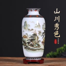 Jingdezhen Ceramic Vase Decoration Living Room Flower Vase Porcelain Decoration