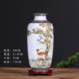 Jingdezhen Ceramic Vase Decoration Living Room Flower Vase Porcelain Decoration