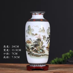 Jingdezhen Ceramic Vase Decoration Living Room Flower Vase Porcelain Decoration