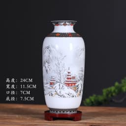 Jingdezhen Ceramic Vase Decoration Living Room Flower Vase Porcelain Decoration