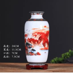Jingdezhen Ceramic Vase Decoration Living Room Flower Vase Porcelain Decoration