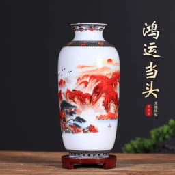 Jingdezhen Ceramic Vase Decoration Living Room Flower Vase Porcelain Decoration
