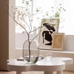 Modern Nordic Oval Glass Vase Hydroponic Fresh Flower Vase Living Room Flower Arrangement Decoration Elegant Home Decor
