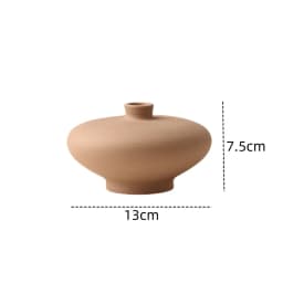 CAPIRON Nordic Retro Ceramic Vase Cabinet Living Room Decoration Flower Arrangement Pampas Grass Zen Tabletop Centerpiece Table