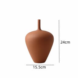CAPIRON Nordic Retro Ceramic Vase Cabinet Living Room Decoration Flower Arrangement Pampas Grass Zen Tabletop Centerpiece Table