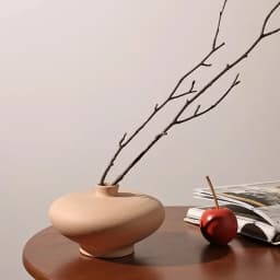 CAPIRON Nordic Retro Ceramic Vase Cabinet Living Room Decoration Flower Arrangement Pampas Grass Zen Tabletop Centerpiece Table