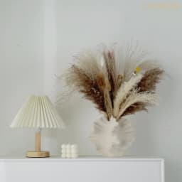 CAPIRON Ceramic Coral Vase Nordic Art Beige Matte Container for Flower Pampas Grass Living Room Tabletop Centerpieces Decoration