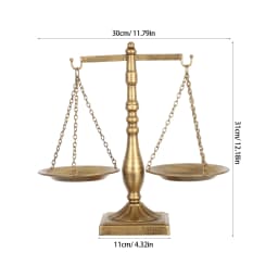 Libra Jewelry Tower Vintage Balance Scale Sculpture Justice Scale For Law Students Attorneys Judges Lawyer Office Decoration