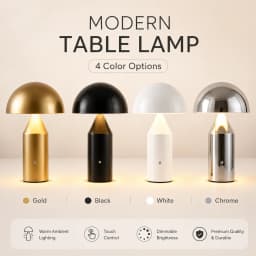 Metal Mushroom Table Lamp Modern Decoration Luxury Nordic Bedroom Headboard Creative Atmosphere Desk Lamp