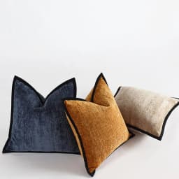 Plain Color Pillows Thick Chenille Cushion Case Modern Fashion Orange Green Decorative Pillow Cover For Sofa Chair Home Decorate