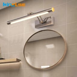 Modern LED Bathroom Wall Lamp Waterproof Stainless Steel L40/55/70CM Indoor Mirror Sconce Vanity Wall Lights Fixture With Switch
