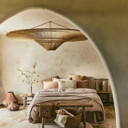 Japanese Retro Wabi Sabi Pendant Lamp Restaurant Southeast Asian Handmade Rattan Lamp Home Decoration Living Room Bedroom Lamp