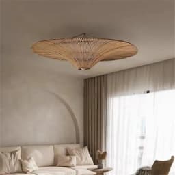 Japanese Retro Wabi Sabi Pendant Lamp Restaurant Southeast Asian Handmade Rattan Lamp Home Decoration Living Room Bedroom Lamp