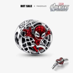 NEW in movie Spider-man Charm Beads Iron Man Fits Charms Original Bracelet Women 925 Silver Pendant Jewelry DIY Gift