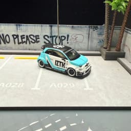 MGT 1/64 LB-WORKS X Abas Works ABARTH 595 Alloy Diecast Model Car Collection Toy Station Vehicle Gift(Without Packaging)