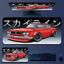 Anime Japan sports car jdm RWB 911 964 933 Mousepad Boy Pad Natural Rubber mousepad Desk Mat Size for Gameing World of tanks C