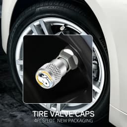 4Pcs cartoon For Snoopy Aluminum Alloy Car Tire Valve Caps Metal Wheel Rim Tyre Stem Decor Protective Cover Accessories