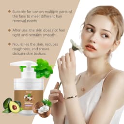 Face Hair Removal Cream Painless Not Stimulating Reduce Redness Soothing Growth Inhibitor Smoothing Body Armpit Depilatory Cream