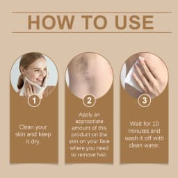 Face Hair Removal Cream Painless Not Stimulating Reduce Redness Soothing Growth Inhibitor Smoothing Body Armpit Depilatory Cream