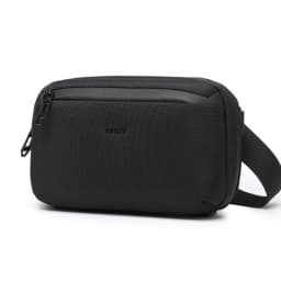 OZUKO Men's Handbag Multi Functional Commuter Crossbody Bag Simple Waterproof Multi Zone Digital Storage Bag