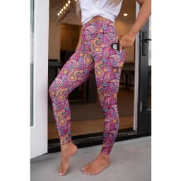 LETSFIND High Quaility New Women Elastic Pockert Pants Fashion High Waist 3D Printing Stretch Fitness Sexy Girls Leggings