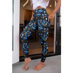 LETSFIND High Quaility New Women Elastic Pockert Pants Fashion High Waist 3D Printing Stretch Fitness Sexy Girls Leggings