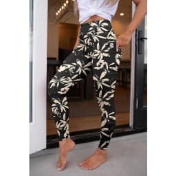 LETSFIND High Quaility New Women Elastic Pockert Pants Fashion High Waist 3D Printing Stretch Fitness Sexy Girls Leggings