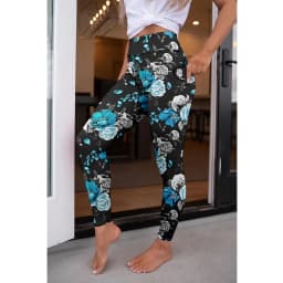 LETSFIND High Quaility New Women Elastic Pockert Pants Fashion High Waist 3D Printing Stretch Fitness Sexy Girls Leggings