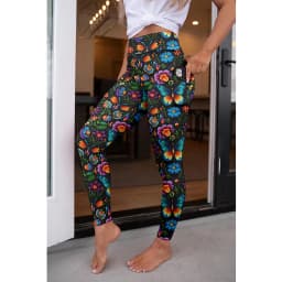 LETSFIND High Quaility New Women Elastic Pockert Pants Fashion High Waist 3D Printing Stretch Fitness Sexy Girls Leggings