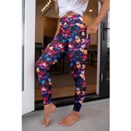 LETSFIND High Quaility New Women Elastic Pockert Pants Fashion High Waist 3D Printing Stretch Fitness Sexy Girls Leggings