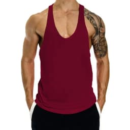 100% Cotton Bodybuilding Brand Jogger Gym Singlet Training Bodybuilding Tank Top Vest Shirt Sleeveless Fitness Shirt For Men