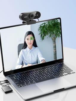 Professional-Grade 1080P HD USB Webcam (with Built-In Microphone), Suitable for Laptops and Desktop Computers