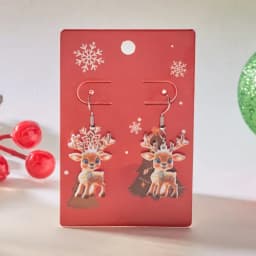 Cute Enamel Santa Claus Stud Earrings For Women Exquisite Imitation Pearl Cartoon Christmas Earring Xmas New Year Party Gifts