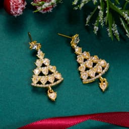 Colourful Zircon Christmas Tree Earrings For Women Sparkling Crystal Snowflake Elk Earring New Year Holiday Jewelry Gifts