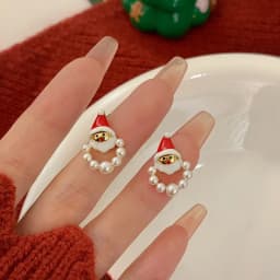 Colourful Zircon Christmas Tree Earrings For Women Sparkling Crystal Snowflake Elk Earring New Year Holiday Jewelry Gifts