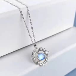 Simple Delicate Feather Star Round Circle Rhinestones Necklace Female Collar Chain Wedding Party Pendant Necklace Trendy Jewelry