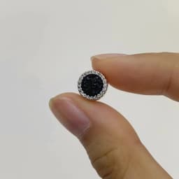 Hiphop Clip Earring for Men Women,Fashion Small Round Metal Magnetic Earrings,Non-pierced Magnetic Studs Jewelry Gift