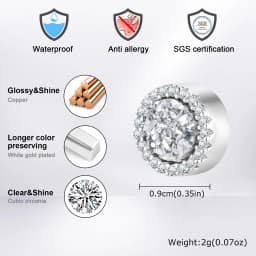 Hiphop Clip Earring for Men Women,Fashion Small Round Metal Magnetic Earrings,Non-pierced Magnetic Studs Jewelry Gift