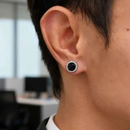 Hiphop Clip Earring for Men Women,Fashion Small Round Metal Magnetic Earrings,Non-pierced Magnetic Studs Jewelry Gift
