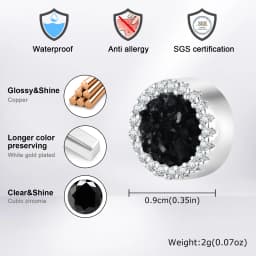 Hiphop Clip Earring for Men Women,Fashion Small Round Metal Magnetic Earrings,Non-pierced Magnetic Studs Jewelry Gift