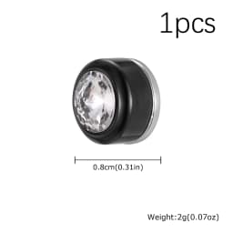 Magnetic Zircon Stud Earrings for Men,8mm Hypoallergenic Stainless Steel Non-Pierced Clip Earrings,Punk Rock Jewelry Gift