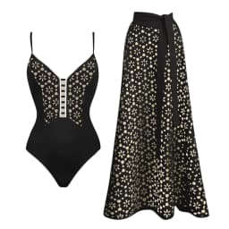 New 2PC Swimsuit Bandeau Biquini Sexy Bikini Women Swimwear Push Up Bathing Suits Female Long Skirt Beachwear