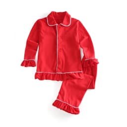 Ruffkids Kids Pyjamas Girls Boys Baby Clothes Loungewear Family Matching Pjs Red Velvet Christmas Pajamas Sets