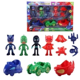 Masked Pajama Hero Sleepy Hero Masked Hero 6-Piece Jointed Action Figure Transformable Collectible Toy Set