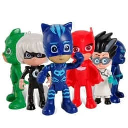 Masked Pajama Hero Sleepy Hero Masked Hero 6-Piece Jointed Action Figure Transformable Collectible Toy Set