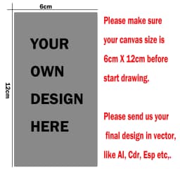 2Pcs/Design OEM Custom Customized DIY Design Stainless Steel Nail Art Stamping Template Plate with Your Own Drawing Regular Size