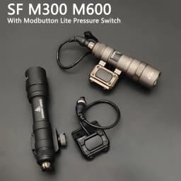 Surefire M300 M600 Flashlight With UNIT Lite Pressure Switch fit 20mm Rail SF M300B M600C M600B LED Scout Light